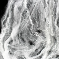 Halloween Spider Web Cotton Decoration for Haunted House & Party